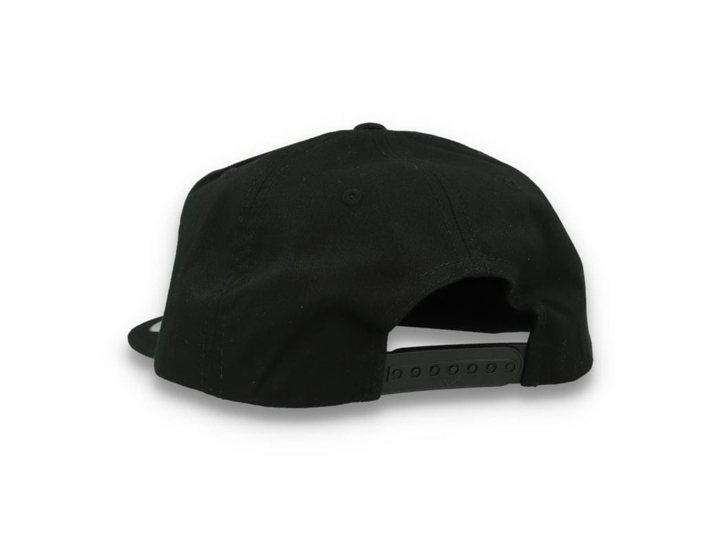 Yupoong 6502 Unstructured 5-Panel Snapback Cap Black - LOKK