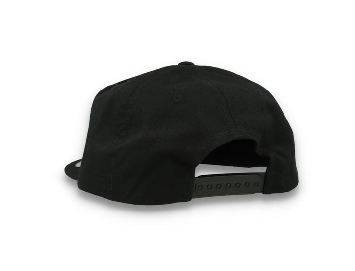 Yupoong 6502 Unstructured 5-Panel Snapback Cap Black - LOKK