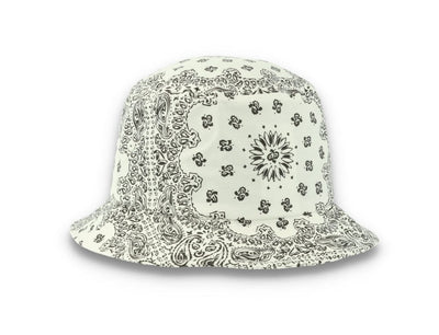 Bucket Hat Bandana Print White 5003BP