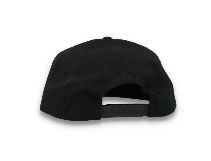 Yupoong 6502 Unstructured 5-Panel Snapback Cap Black - LOKK