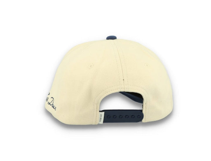 Contrast Baseball Cap Ivory/Dark Navy - LOKK