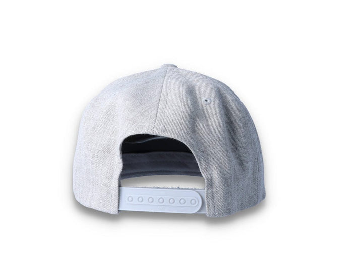 Heather Grey Snapback Cap - Yupoong 6089M - LOKK