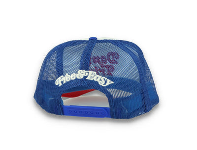 Trucker Cap Free & Easy Don't Trip White/Red/Blue