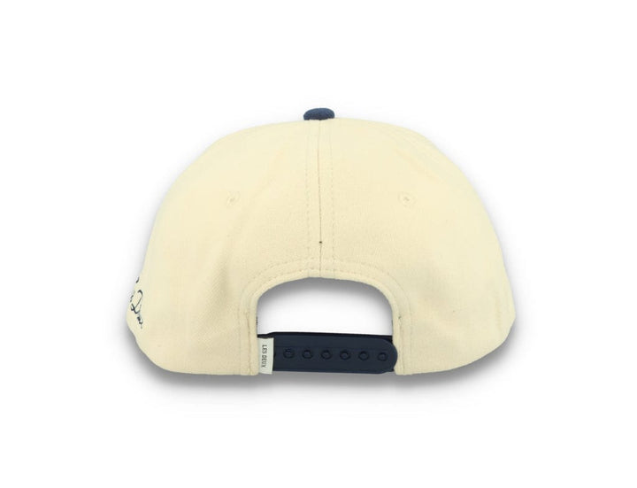 Contrast Baseball Cap Ivory/Dark Navy - LOKK