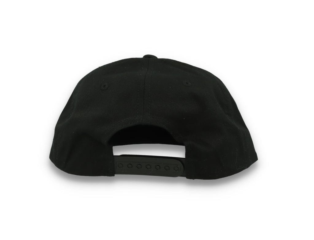 Yupoong 6502 Unstructured 5-Panel Snapback Cap Black - LOKK