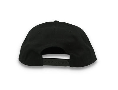 Yupoong 6502 Unstructured 5-Panel Snapback Cap Black