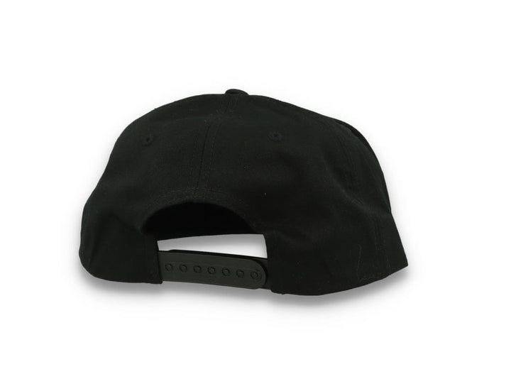 Yupoong 6502 Unstructured 5-Panel Snapback Cap Black - LOKK