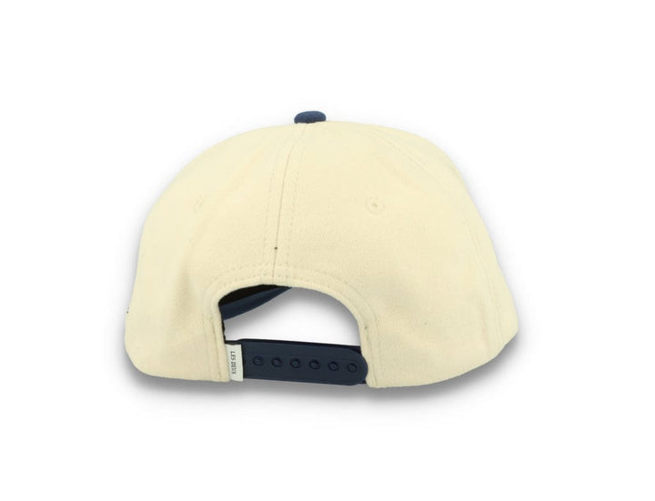 Contrast Baseball Cap Ivory/Dark Navy - LOKK