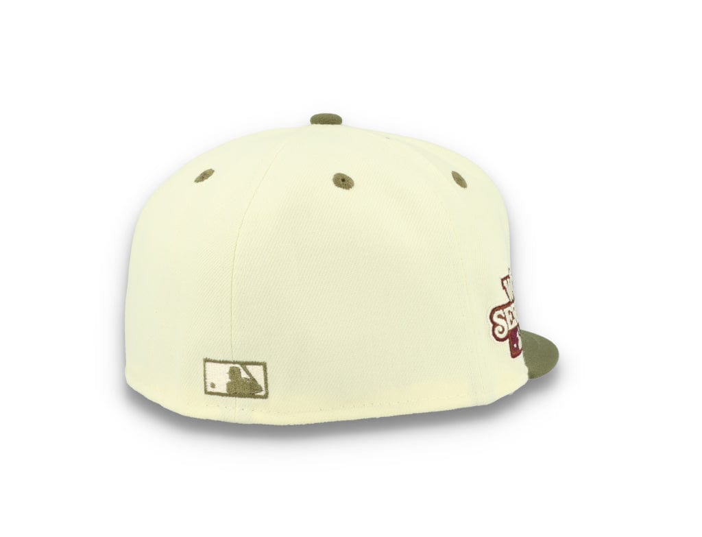 59FIFTY MLB World Series Trail Mix Los Angeles Dodgers White/Khaki - LOKK