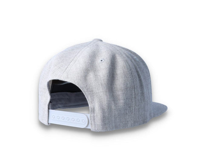 Heather Grey Snapback Cap - Yupoong 6089M - LOKK