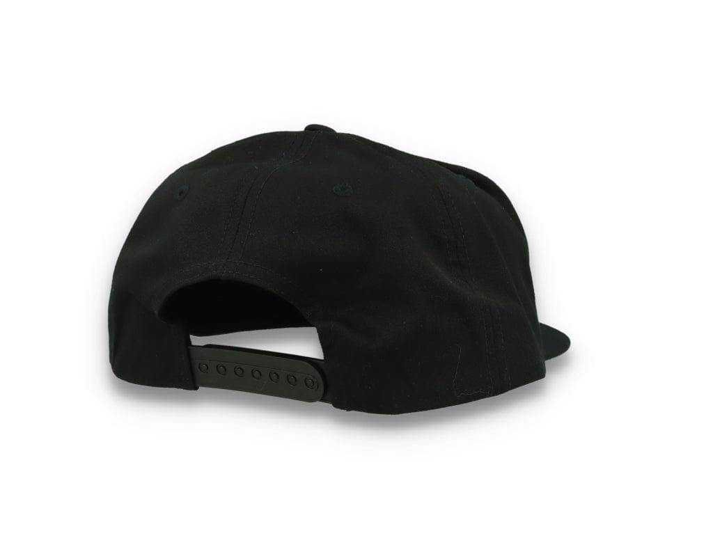 Yupoong 6502 Unstructured 5-Panel Snapback Cap Black - LOKK