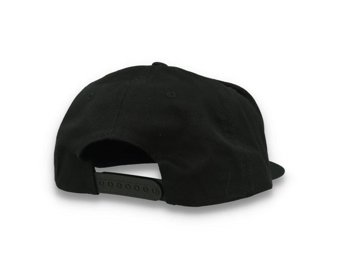 Yupoong 6502 Unstructured 5-Panel Snapback Cap Black - LOKK