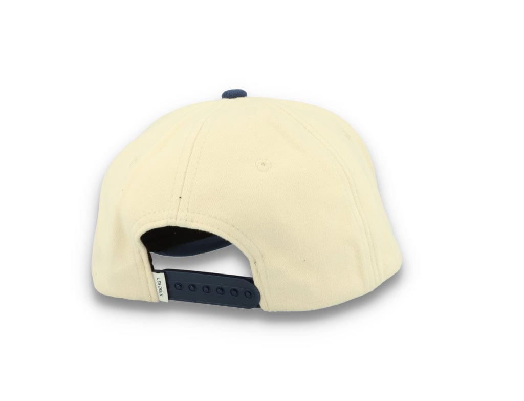 Contrast Baseball Cap Ivory/Dark Navy - LOKK