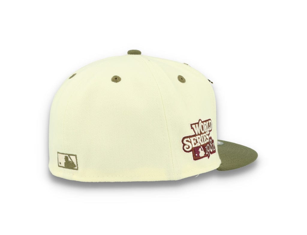 59FIFTY MLB World Series Trail Mix Los Angeles Dodgers White/Khaki - LOKK