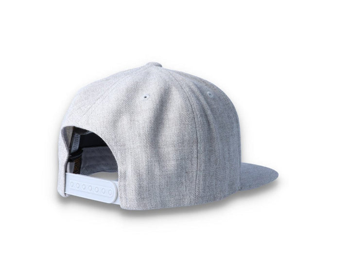 Heather Grey Snapback Cap - Yupoong 6089M - LOKK