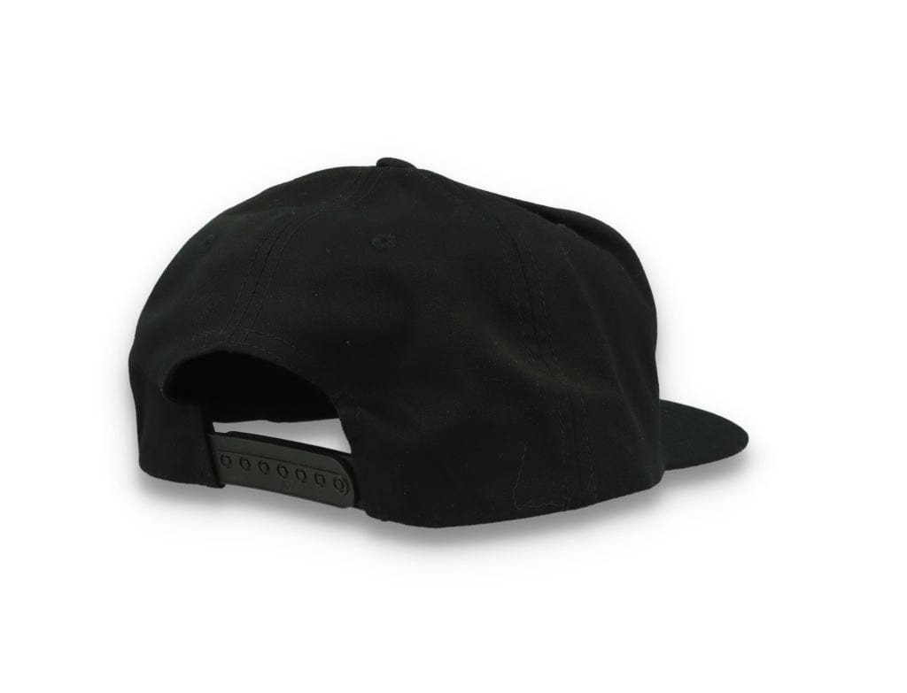 Yupoong 6502 Unstructured 5-Panel Snapback Cap Black - LOKK