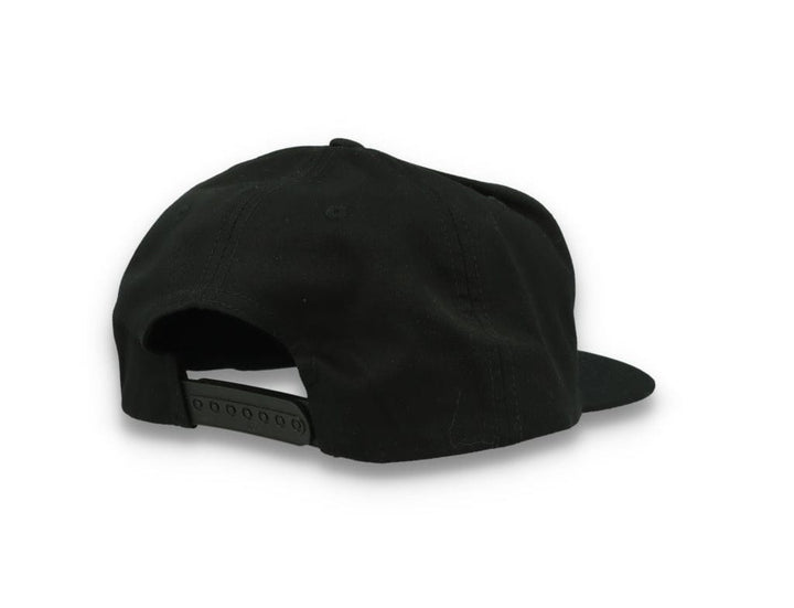 Yupoong 6502 Unstructured 5-Panel Snapback Cap Black - LOKK