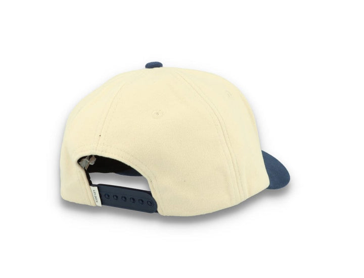 Contrast Baseball Cap Ivory/Dark Navy - LOKK