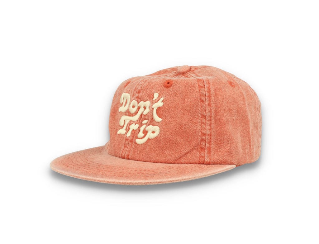 Free & Easy Don't Trip Strapback Hat Washed Terracotta - LOKK