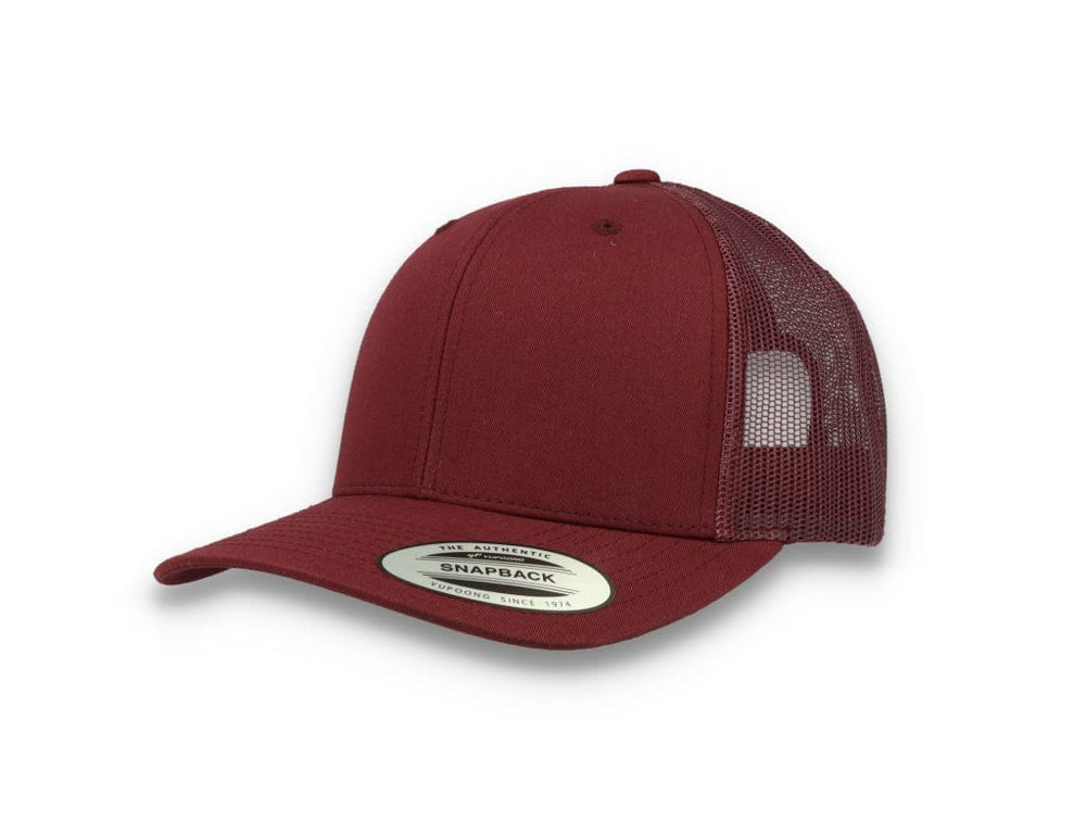 Maroon Trucker Cap Retro - Yupoong 6606 - LOKK