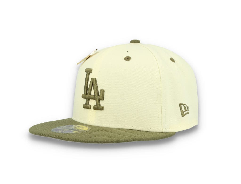 59FIFTY MLB World Series Trail Mix Los Angeles Dodgers White/Khaki - LOKK