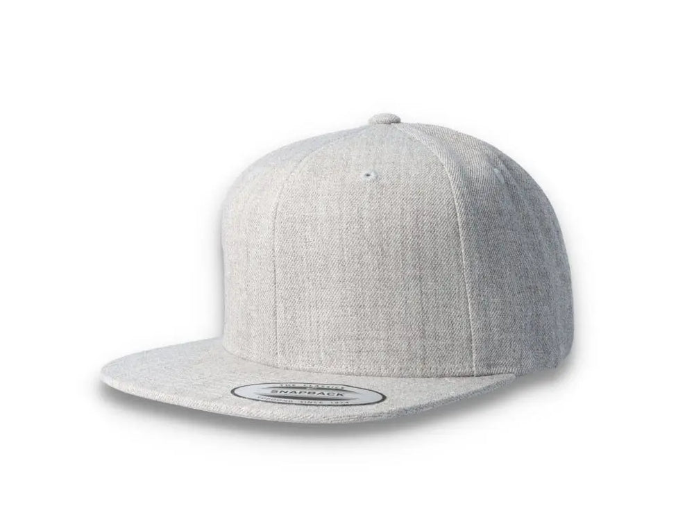 Heather Grey/Heather Grey Snapback Cap - Yupoong 6089M - LOKK