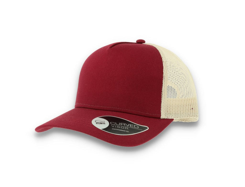 Trucker Cap Burgundy/Stone Atlantis Rapper Cotton - LOKK