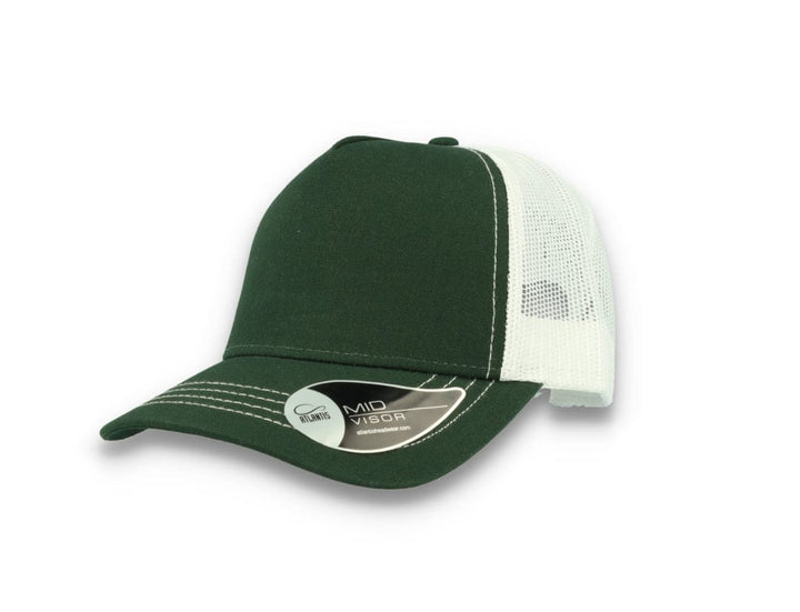 Trucker Cap Bottle Green/White Atlantis Rapper Canvas - LOKK
