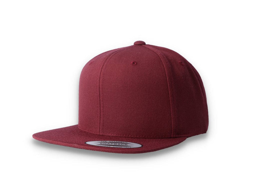 Maroon/Maroon Snapback Cap - Yupoong 6089M - LOKK