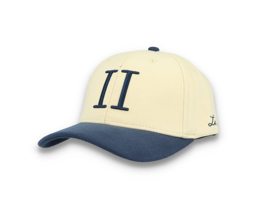 Contrast Baseball Cap Ivory/Dark Navy - LOKK