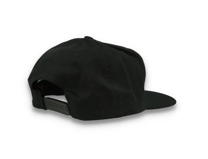 Yupoong 6502 Unstructured 5-Panel Snapback Cap Black - LOKK