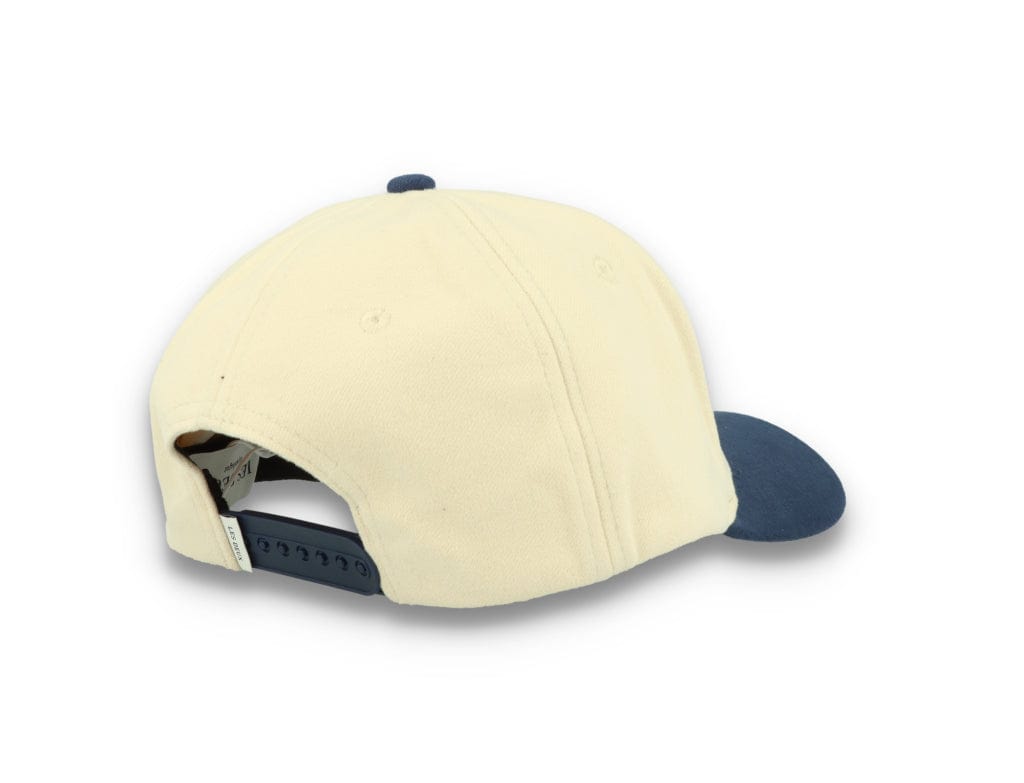 Contrast Baseball Cap Ivory/Dark Navy - LOKK