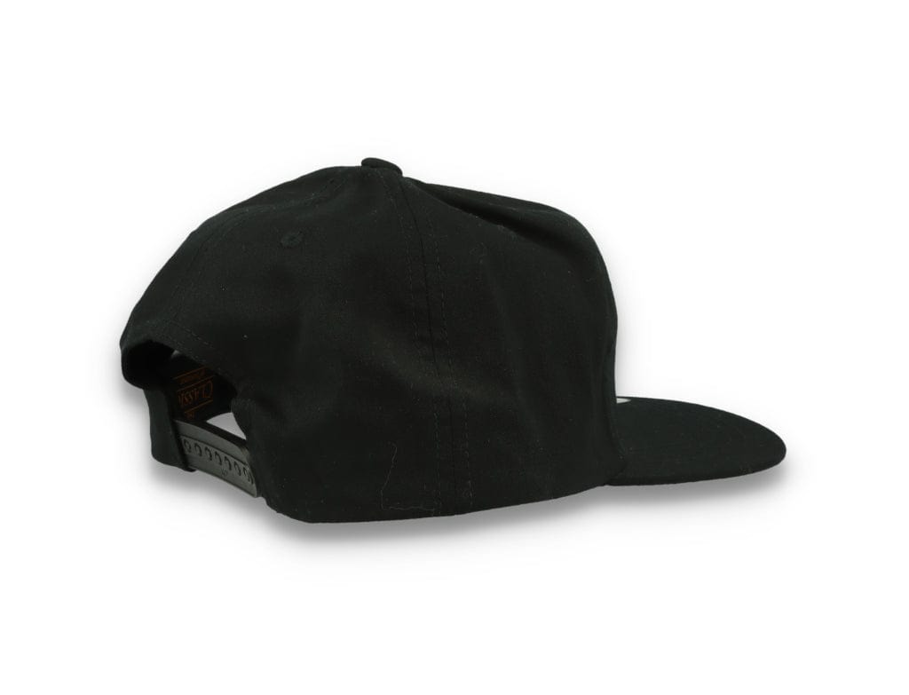 Yupoong 6502 Unstructured 5-Panel Snapback Cap Black - LOKK