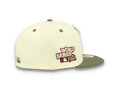 59FIFTY MLB World Series Trail Mix Los Angeles Dodgers White/Khaki