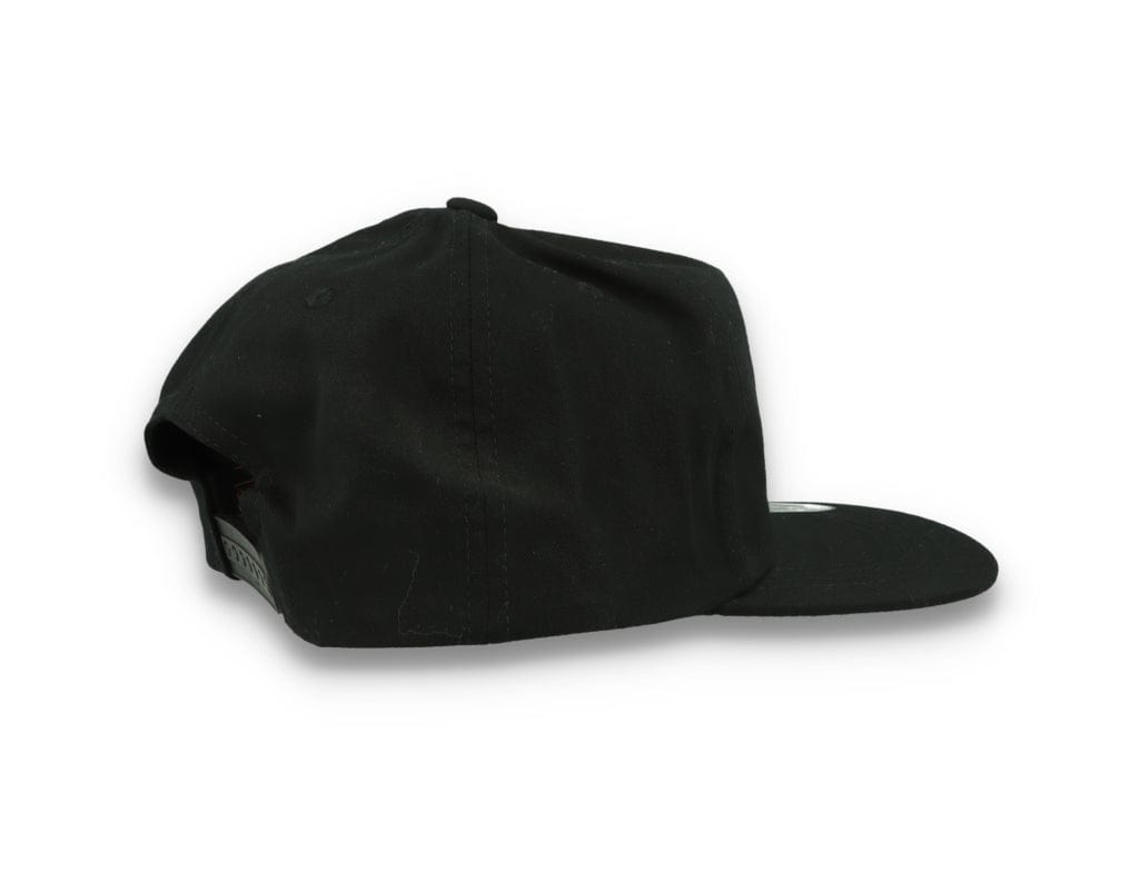 Yupoong 6502 Unstructured 5-Panel Snapback Cap Black - LOKK