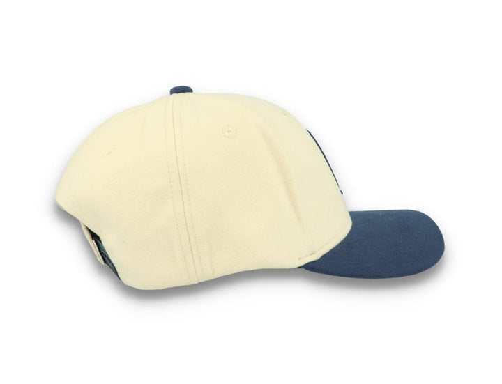 Contrast Baseball Cap Ivory/Dark Navy - LOKK