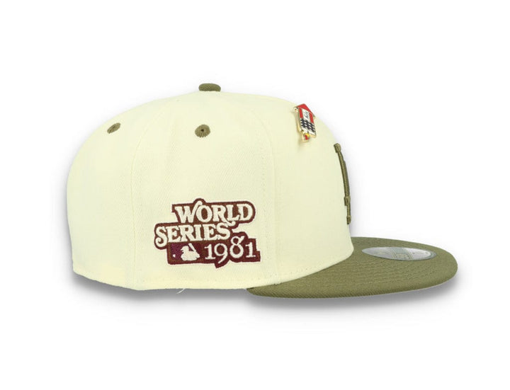 59FIFTY MLB World Series Trail Mix Los Angeles Dodgers White/Khaki - LOKK