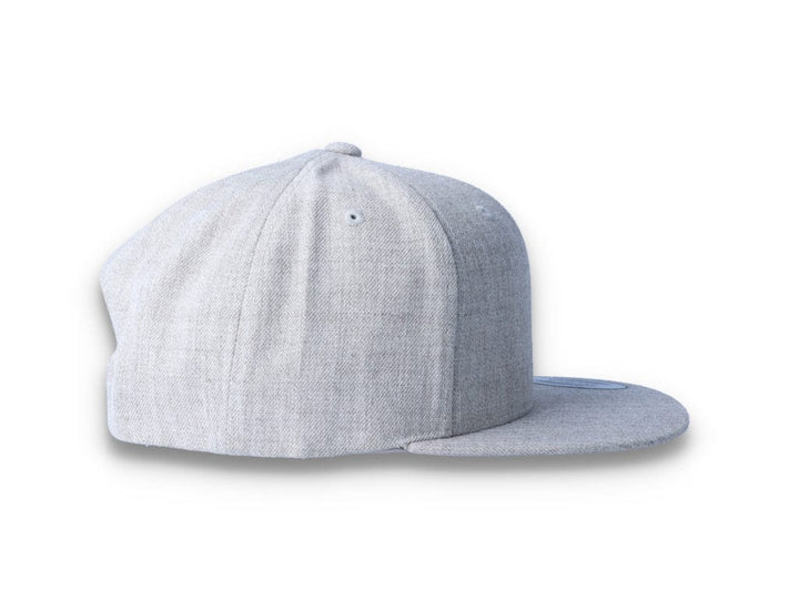 Heather Grey Snapback Cap - Yupoong 6089M - LOKK