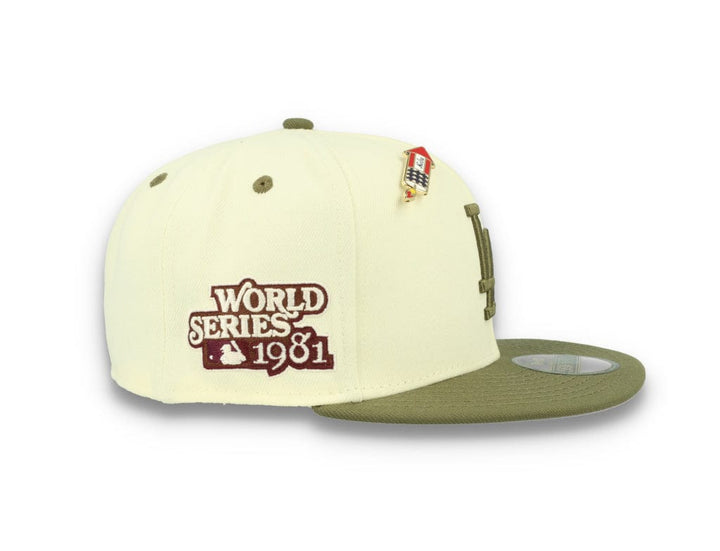 59FIFTY MLB World Series Trail Mix Los Angeles Dodgers White/Khaki - LOKK