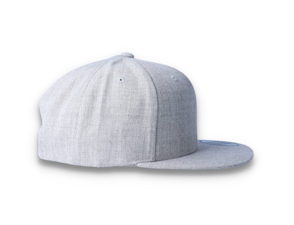 Heather Grey Snapback Cap - Yupoong 6089M - LOKK