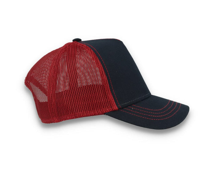 Trucker Cap Navy/Burgundy Atlantis Rapper Canvas - LOKK