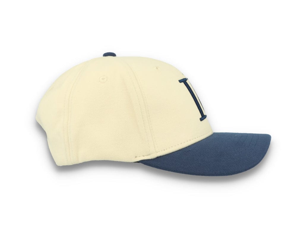 Contrast Baseball Cap Ivory/Dark Navy - LOKK
