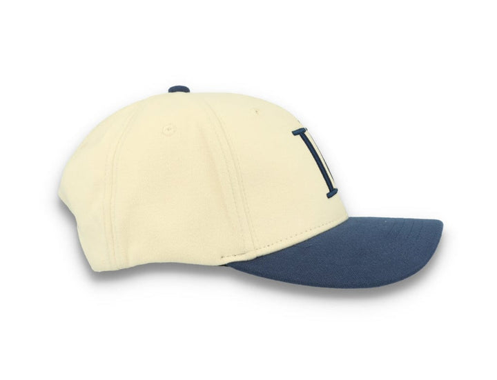 Contrast Baseball Cap Ivory/Dark Navy - LOKK