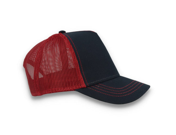 Trucker Cap Navy/Burgundy Atlantis Rapper Canvas - LOKK