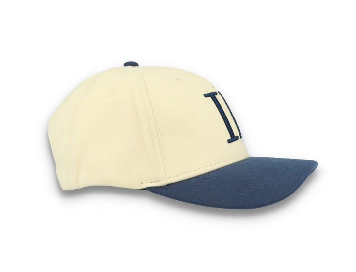 Contrast Baseball Cap Ivory/Dark Navy - LOKK