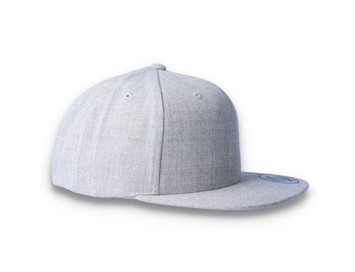Heather Grey Snapback Cap - Yupoong 6089M - LOKK