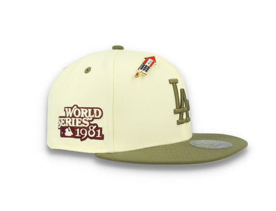 59FIFTY MLB World Series Trail Mix Los Angeles Dodgers White/Khaki