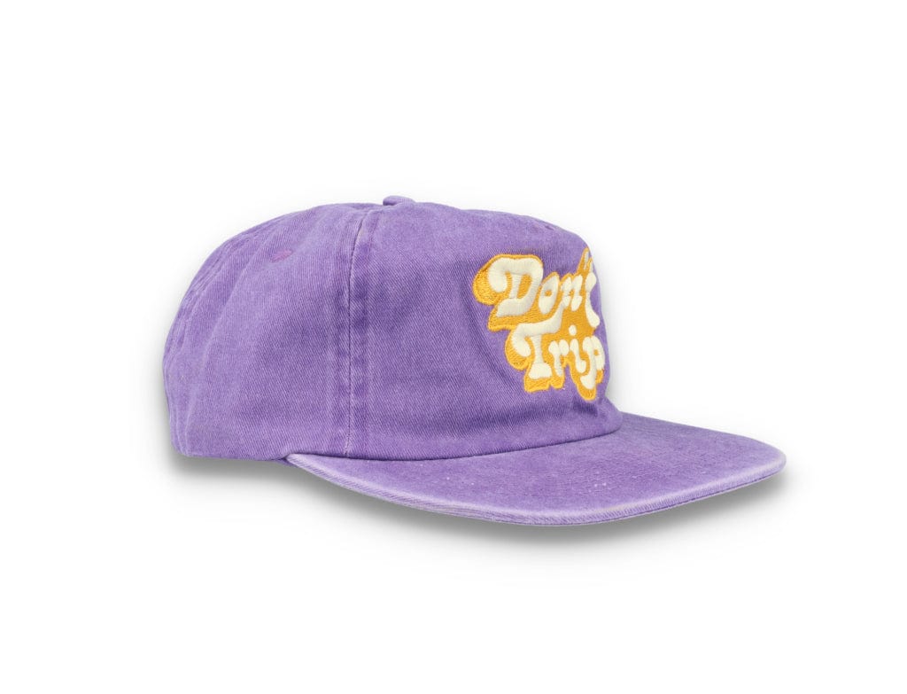 Free & Easy Don't Trip Washed Snapback Hat Purple - LOKK