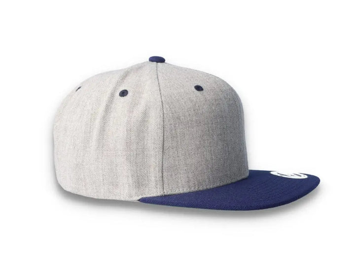 Yupoong Classic Snapback 6089MT Heather Grey/Navy - LOKK