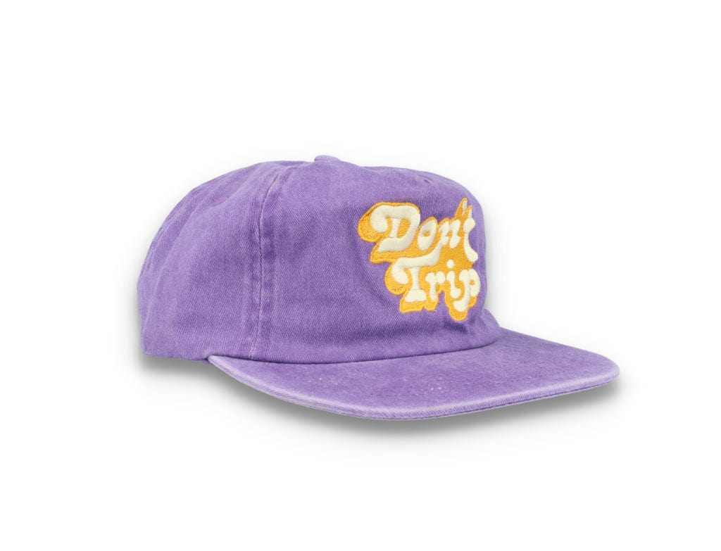 Free & Easy Don't Trip Washed Snapback Hat Purple